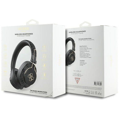 Brezžične slušalke Bluetooth Guess 4G Metal Logo, A2DP, črne