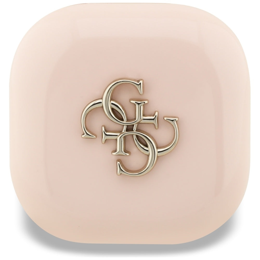 Brezžične slušalke Bluetooth Guess 4G Metal Logo, TWS, roza