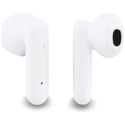 Brezžične slušalke Bluetooth Guess 4G Metal Logo, TWS, roza