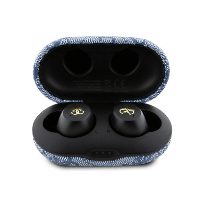 Handsfree Bluetooth Guess 4G Metal, TWS, Blue