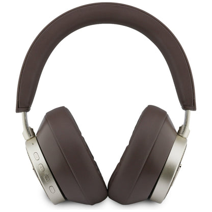Brezžične slušalke Bluetooth Guess 4G Gold Triangle Logo, A2DP, rjave