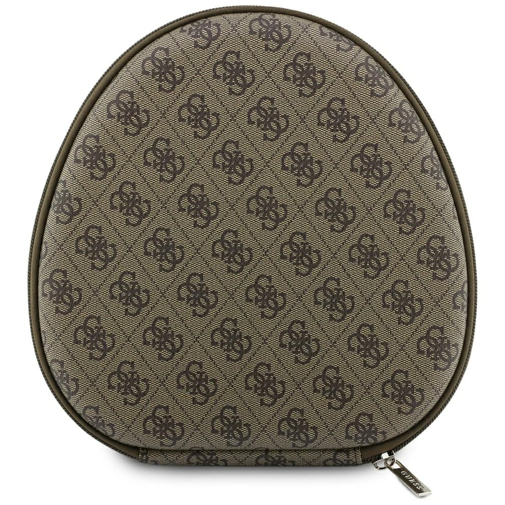 Brezžične slušalke Bluetooth Guess 4G Gold Triangle Logo, A2DP, rjave