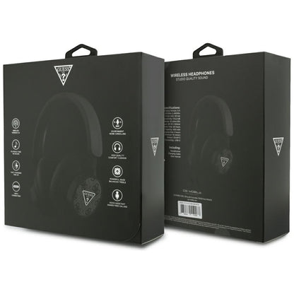 Brezžične slušalke Bluetooth Guess 4G Triangle Logo, A2DP, črne