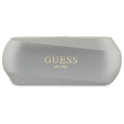 Brezžične slušalke Bluetooth Guess z dolgim kovinskim logotipom, TWS, sive