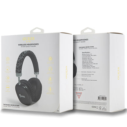 Handsfree Bluetooth Guess GCube Metallic Script Logo, A2DP, Črn