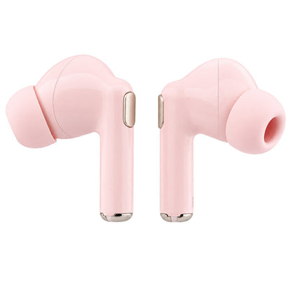 Guess Glossy Gold Line Printed Classic Logo Bluetooth Handsfree, TWS, Pink