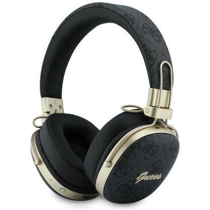 Brezžične slušalke Bluetooth Guess Metal 4G Script Logo, A2DP, Črne
