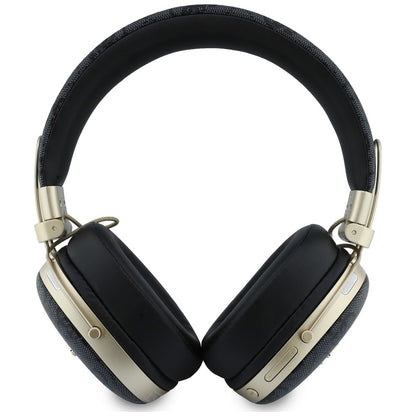 Brezžične slušalke Bluetooth Guess Metal 4G Script Logo, A2DP, Črne