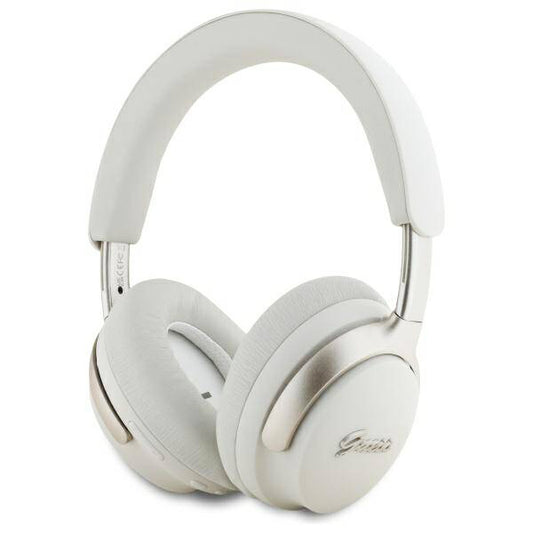 Handsfree Bluetooth Guess Metal Script Logo, A2DP, ANC, Bež
