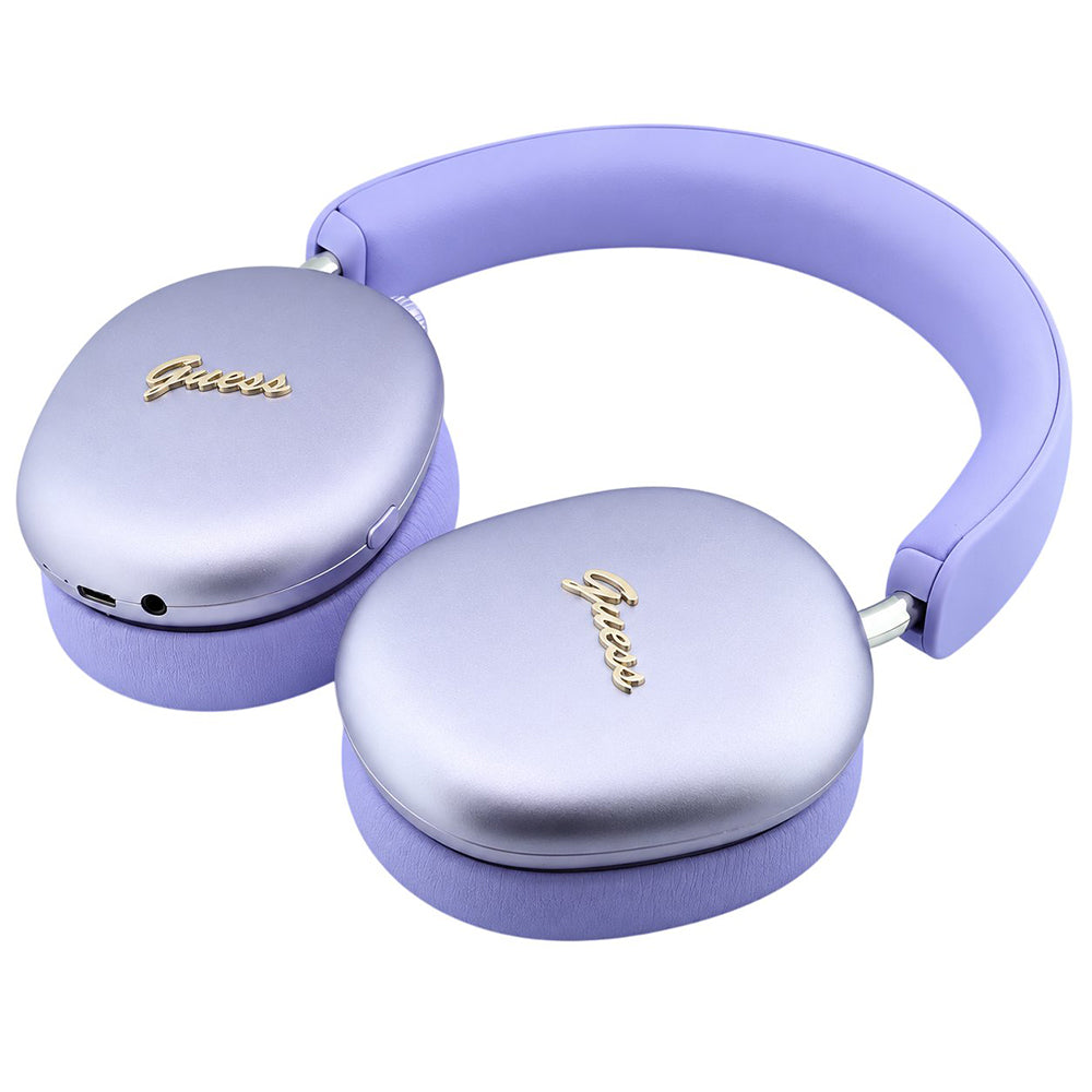 Prostoročno Bluetooth Guess Metal Script Logo, A2DP, vijolične barve