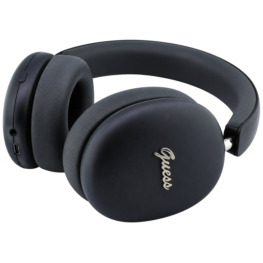 Prostoročno Bluetooth Guess Metal Script Logo, A2DP, črna