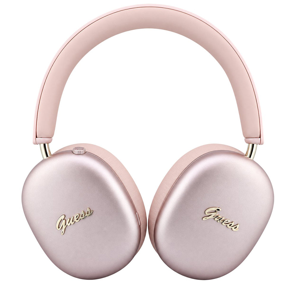 Bluetooth slušalke Guess Metal Script Logo, A2DP, rožnate