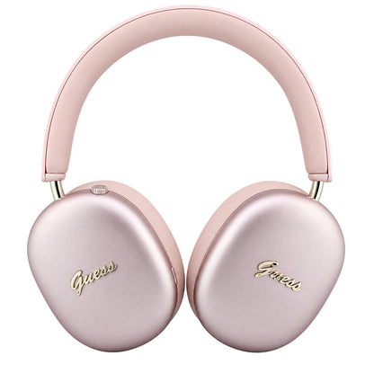 Bluetooth slušalke Guess Metal Script Logo, A2DP, rožnate