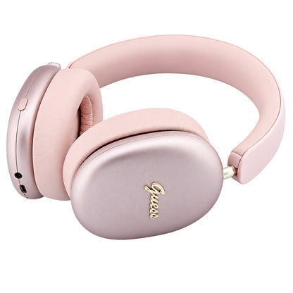 Bluetooth slušalke Guess Metal Script Logo, A2DP, rožnate