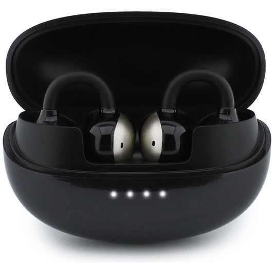 Brezžične slušalke Bluetooth Guess z metalnim zaključkom, elektropirani deli, klasične, TWS, črne