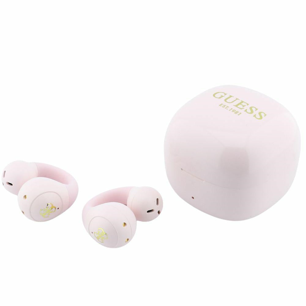 Brezžične slušalke Bluetooth Guess Mini Classic, TWS, roza