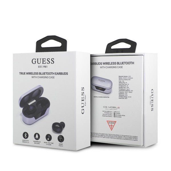 Brezžične slušalke Guess, TWS, Vijolične