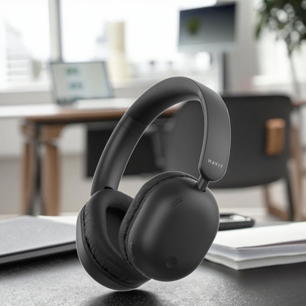 Brezžične slušalke Bluetooth HAVIT H602BT, A2DP, črne