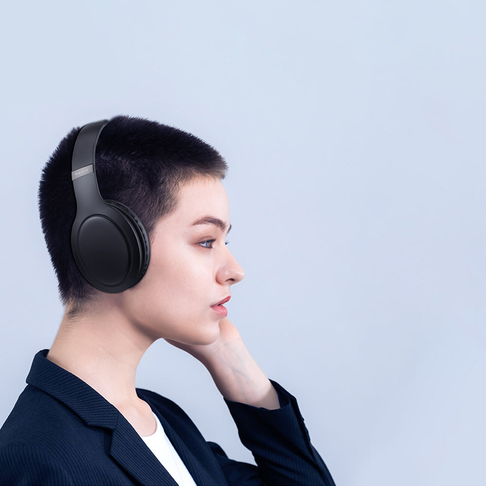 Brezžične slušalke Bluetooth HAVIT H633BT, Multipoint, A2DP, Modra