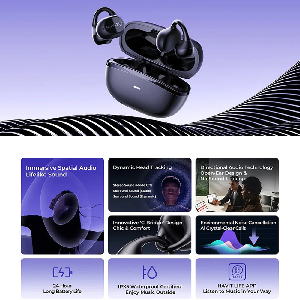 Handsfree Bluetooth HAVIT OWS916, TWS, Siv