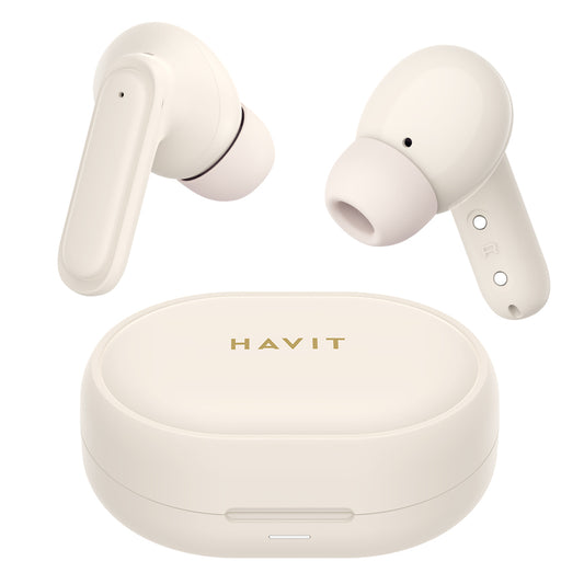 Handsfree Bluetooth HAVIT TW950, TWS, Roza Bež