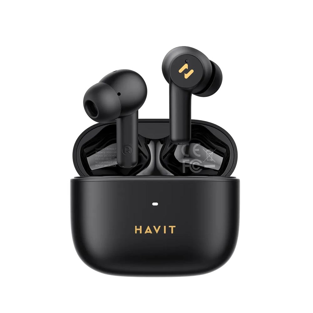Brezžične slušalke Bluetooth HAVIT TW958 Pro, TWS, ANC, črne