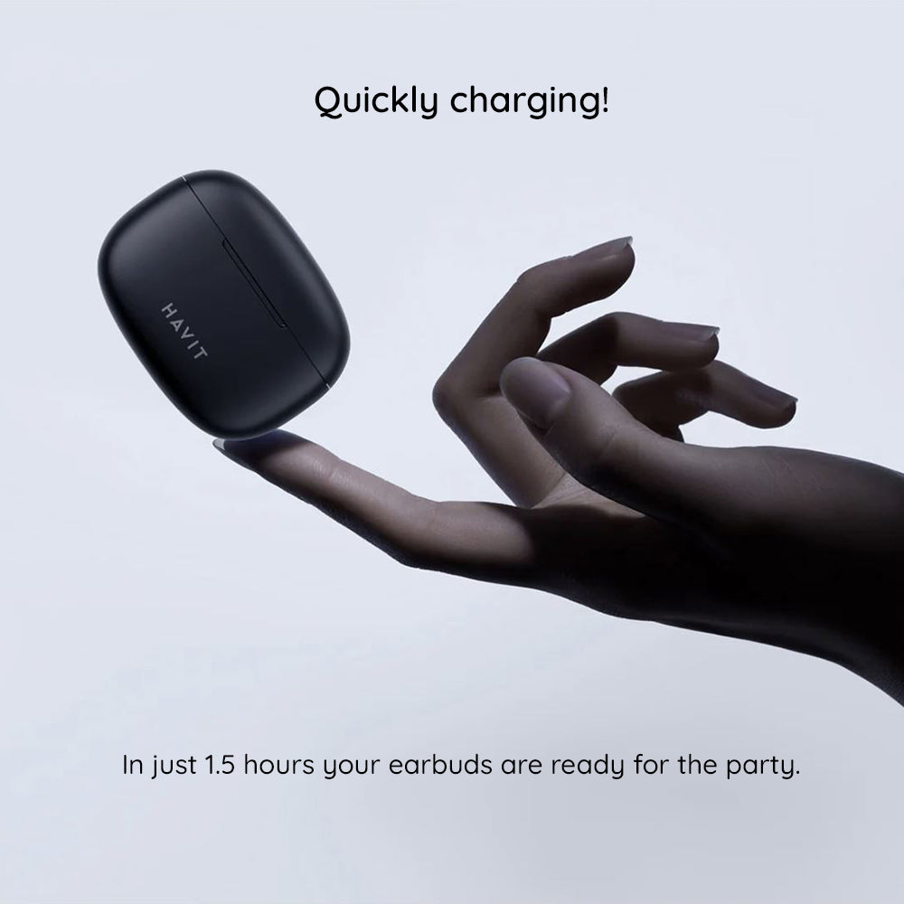 Brezžične slušalke Bluetooth HAVIT TW967 Pro, TWS, črne