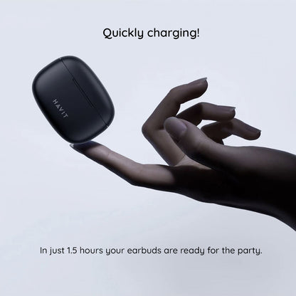 Brezžične slušalke Bluetooth HAVIT TW967 Pro, TWS, črne