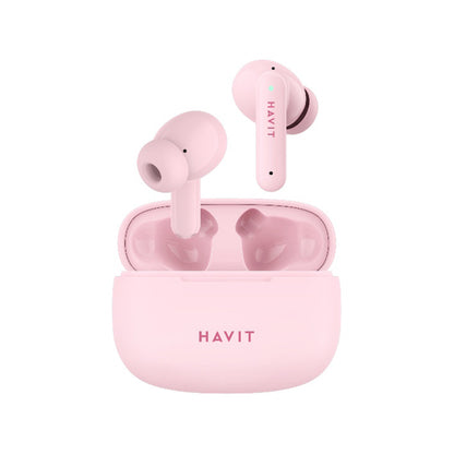 Brezžične slušalke Bluetooth HAVIT TW967 Pro, TWS, Roza