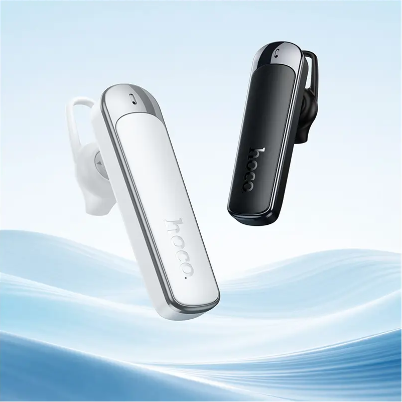 Bluetooth prostoročni telefon HOCO E201, bel