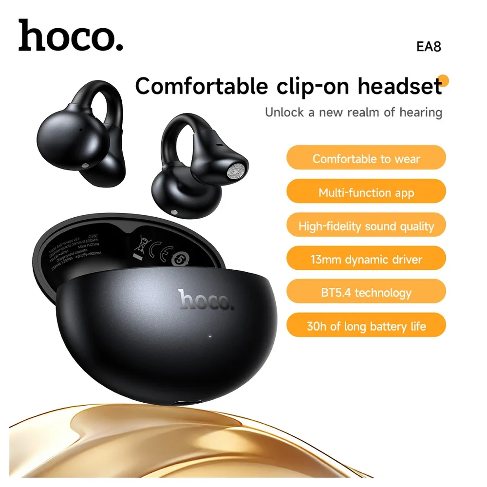 Brezžične slušalke Bluetooth HOCO EA8, TWS, črne