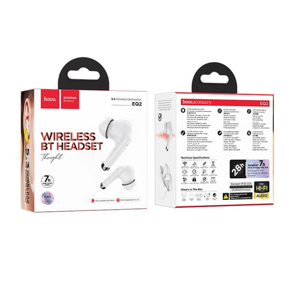 Bluetooth prostoročna naprava Bluetooth HOCO EQ2, TWS, bela 