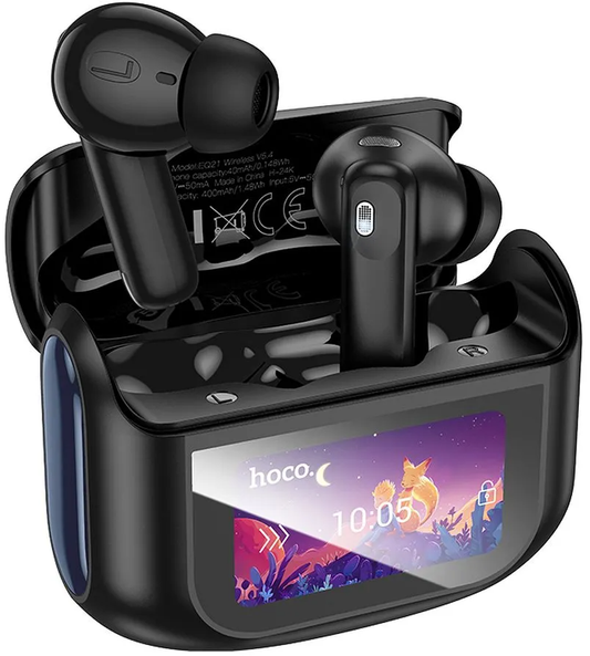 Brezžične slušalke Bluetooth HOCO EQ21, TWS, ANC, črne