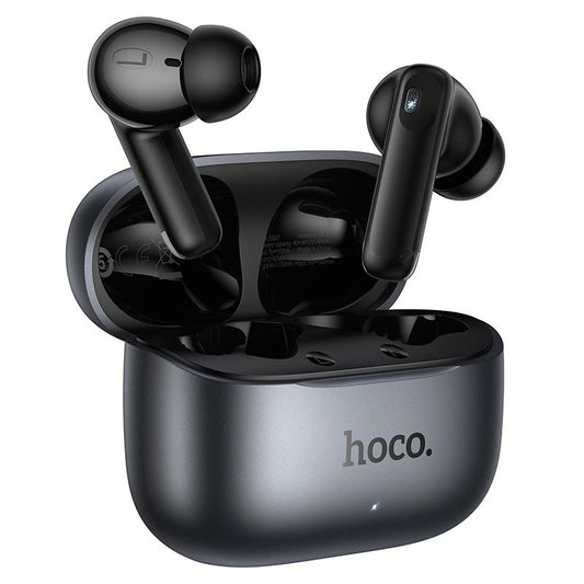 Bluetooth prostoročni HOCO EQ27 AI Prevajanje, TWS, ANC, Siva