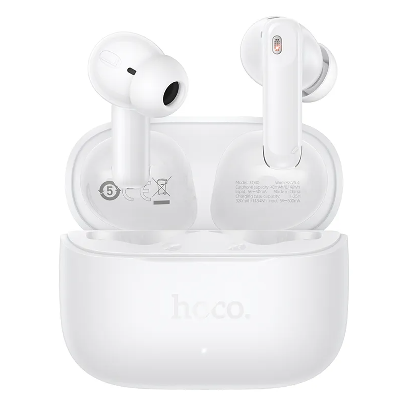 Brezžične slušalke Bluetooth HOCO EQ30, TWS, bele