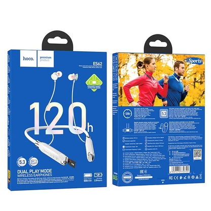 Brezžične slušalke Bluetooth HOCO ES62, A2DP, Sive