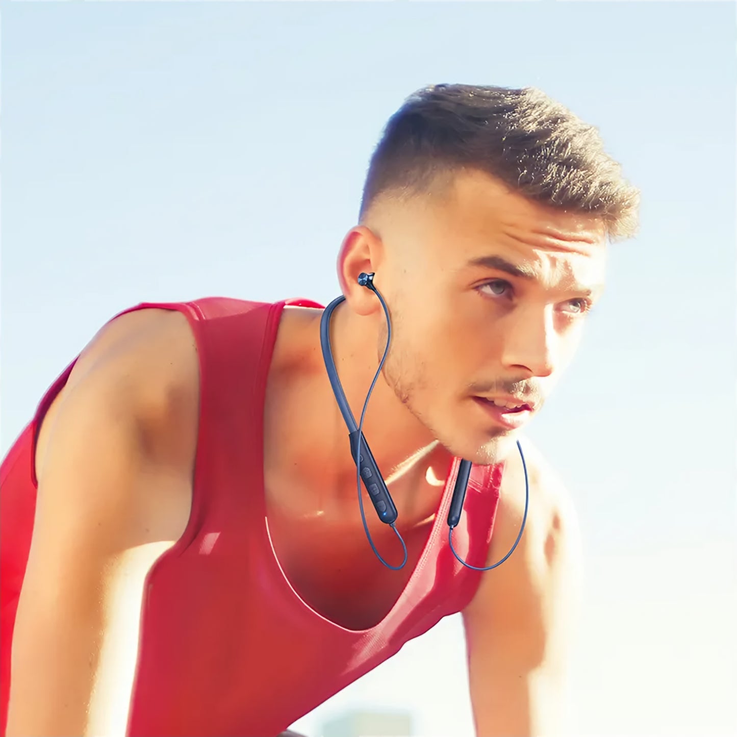 Handsfree Bluetooth HOCO ES64, A2DP, Modra