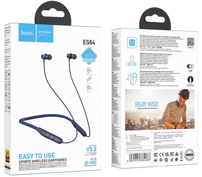Handsfree Bluetooth HOCO ES64, A2DP, Modra