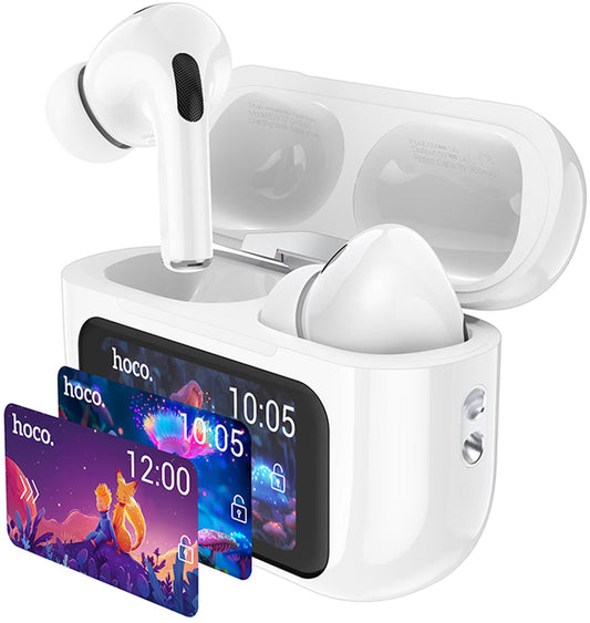 Bluetooth prostoročni HOCO EW72, TWS, ANC, Bela