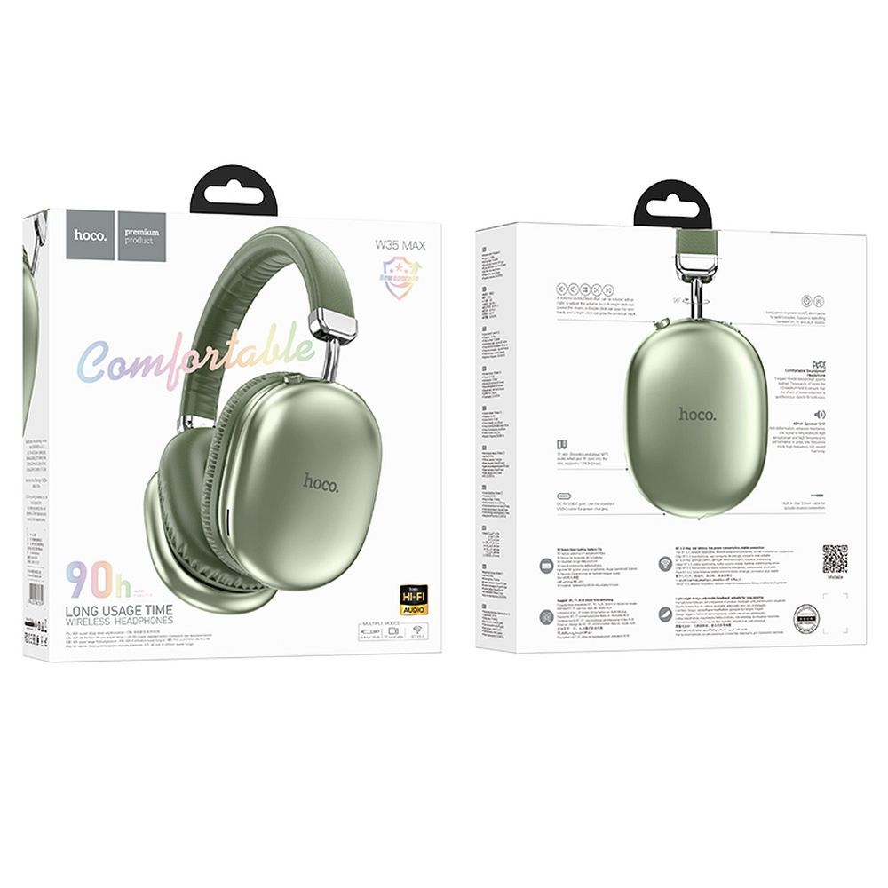 Handsfree Bluetooth HOCO W35 Max, A2DP, Zelena