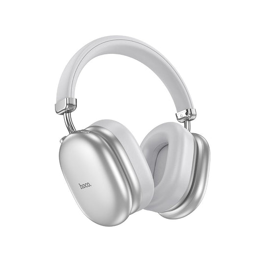 Brezžične slušalke Bluetooth HOCO W35 Max, A2DP, ANC, Srebrne