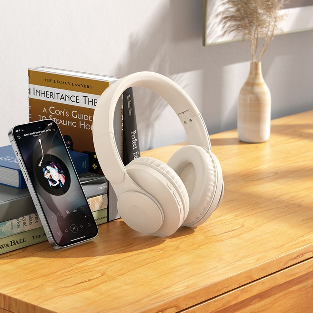 Brezžične slušalke Bluetooth HOCO W45, A2DP, bele