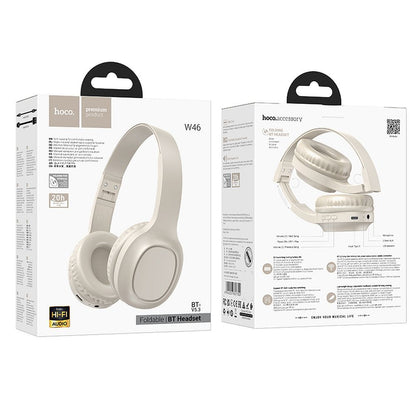 Brezžične slušalke Bluetooth HOCO W46, A2DP, bele