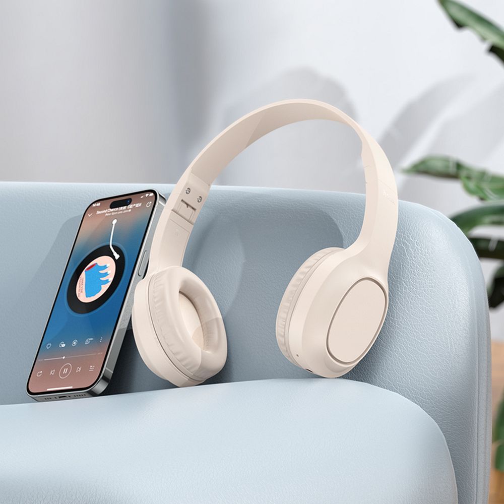 Brezžične slušalke Bluetooth HOCO W46, A2DP, bele