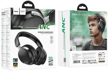 Handsfree Bluetooth HOCO W53 Plus, A2DP, ANC, Black