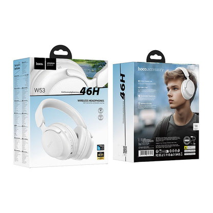Brezžične slušalke Bluetooth HOCO W53, A2DP, Bela