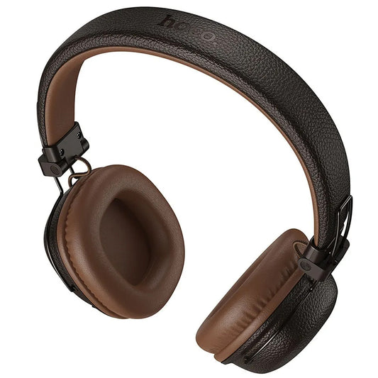 Brezžične slušalke Bluetooth HOCO W64, A2DP, rjave