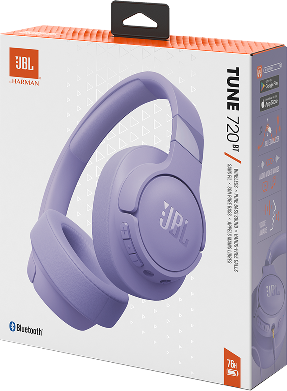 Brezžične slušalke Bluetooth JBL Tune 720BT, MultiPoint, A2DP, Mov JBLT720BTPUR