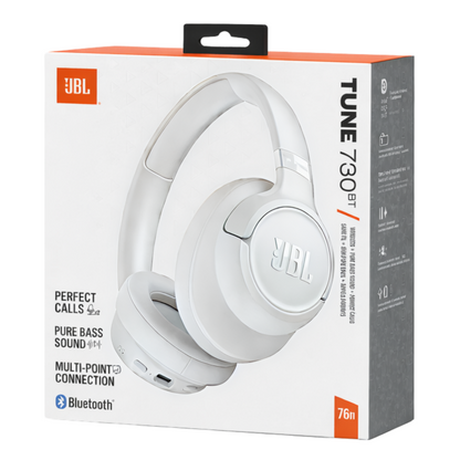 Handsfree Bluetooth JBL Tune 730BT, MultiPoint, A2DP, Bela JBLT730BTWHT