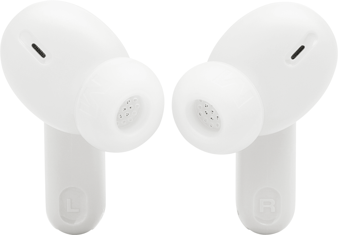 Brezžične slušalke Bluetooth JBL Tune Beam 2, TWS, ANC, MultiPoint, Bela JBLTBEAM2WHT